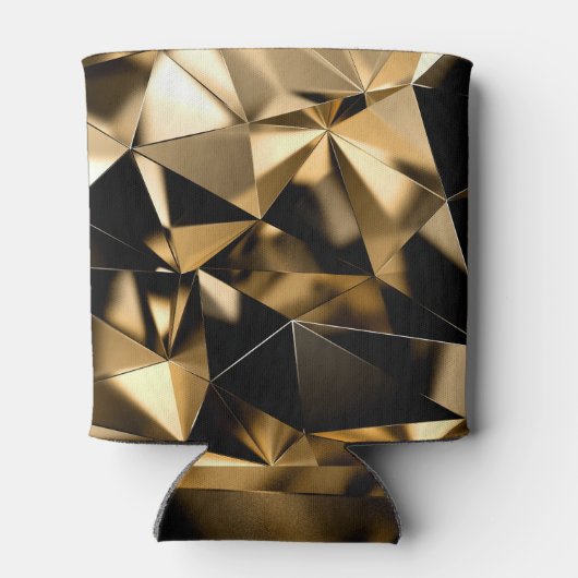 Abstracte 3D kristallen driehoek achtergrond. Blikjeskoeler (Achterkant)