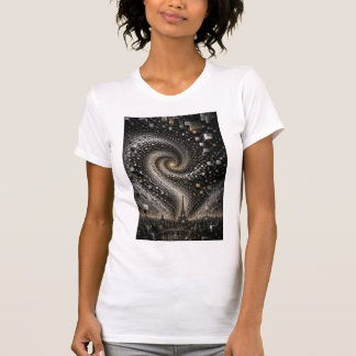 Abstracte 3D Micro Mozaïek Wervelwind | Luxe Geome T-shirt