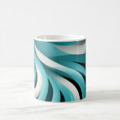 Abstracte 3D-ontwerp keramische mok (Center)