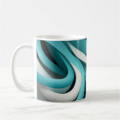 Abstracte 3D-ontwerp keramische mok (Links)