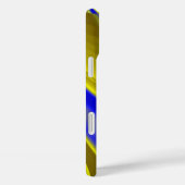 Abstracte 3D-regenboogkunst in goudgeel en blauw Case-Mate iPhone Case (Achterkant / Rechts)