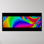 Abstracte 3D-regenboogkunst Poster (Voorkant)