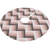 Abstracte 3D Stripe Naadloos Kerstboom Rok (Gekanteld)