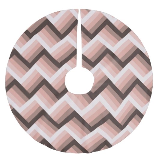 Abstracte 3D Stripe Naadloos Kerstboom Rok (Voorkant)