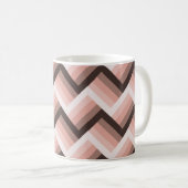 Abstracte 3D Stripe Naadloos Koffiemok (Voorkant rechts)