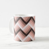 Abstracte 3D Stripe Naadloos Koffiemok (Voorkant links)