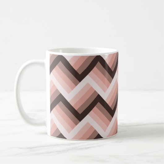 Abstracte 3D Stripe Naadloos Koffiemok (Links)