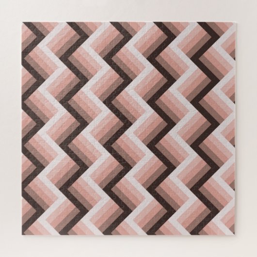 Abstracte 3D Stripe Naadloos Legpuzzel (Horizontaal)