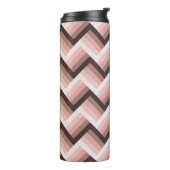 Abstracte 3D Stripe Naadloos Thermosbeker (Gedraaid links)