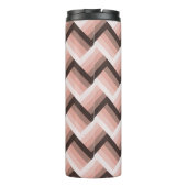 Abstracte 3D Stripe Naadloos Thermosbeker (Achterkant)