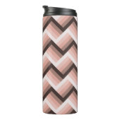 Abstracte 3D Stripe Naadloos Thermosbeker (Geroteerd rechts)