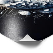 Abstracte 3D Vorm Halve Maan Gezichtsbloemen Neutr Foto Afdruk (Hoek)