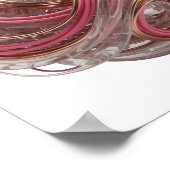 ABSTRACTE 3D-WEERGAVE VAN EEN COMPLEXE VORM MET GL POSTER (Hoek)