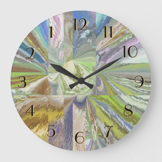 Abstracte 5420 achterwaarts grote klok (Voorkant)