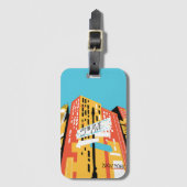 Abstracte 5th Ave New York Bagagelabel (Voorkant (verticaal))