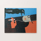 Abstracte 7-cat legpuzzel (Horizontaal)