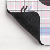 Abstracte 80s Memphis Geometrie Grid Muismat (Hoek)