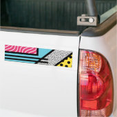 Abstracte 80s memphis pop art style graphics bumpersticker (Op Truck)