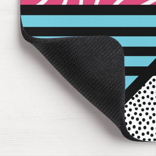 Abstracte 80s memphis pop art style graphics muismat (Hoek)