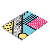 Abstracte 80s memphis pop art style graphics notitieboek (Linkerzijde)