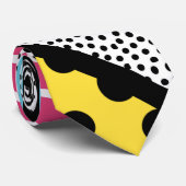 Abstracte 80s memphis pop art style graphics stropdas (Opgerold)