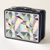 Abstracte aangepaste Geometric Pattern-lunchvakken (Achterkant)