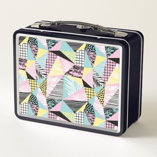 Abstracte aangepaste Geometric Pattern-lunchvakken (Achterkant)