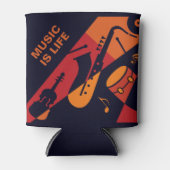 Abstracte aangepaste muzieknaam koelbox blikjeskoeler (Voorkant)