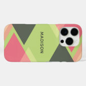 Abstracte aangepaste patroonnaamtelefoongevallen Case-Mate iPhone case (Achterkant (horizontaal))