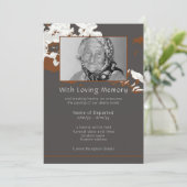 Abstracte Aankondiging van de begrafenis van Flora (Staand voorkant)