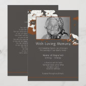 Abstracte Aankondiging van de begrafenis van Flora (Voorkant / Achterkant)