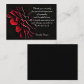 Abstracte aanloop na begrafenis dank je kaarten notitiekaartje (Voorkant / Achterkant)