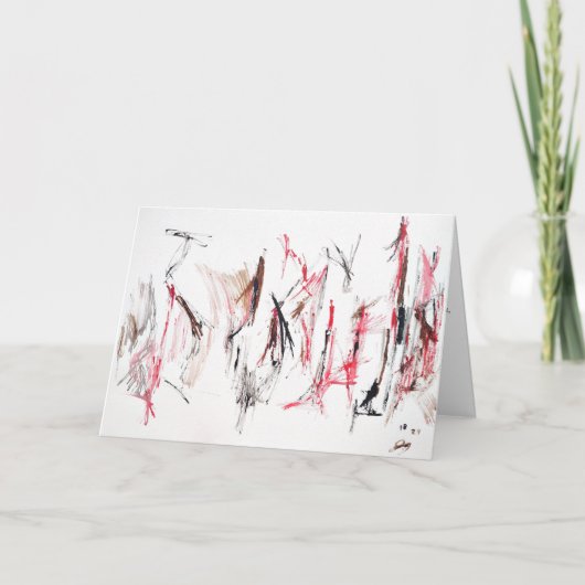 Abstracte Aanmoediging "Dagelijkse Liefde" kaart (Voorkant)