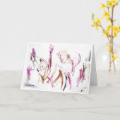 Abstracte aanmoediging "eenvoudige vriendelijkheid kaart (Gele Bloem)