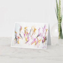 Abstracte aanmoedigingskaart "Warm Embrace" Kaart