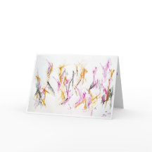 Abstracte aanmoedigingskaart "Warm Embrace"