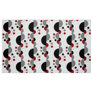 Abstracte aansluitingen 01 - Ruby Red Stof