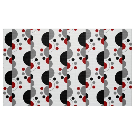 Abstracte aansluitingen 01 - Ruby Red Stof (Fat Quarter)