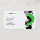 Abstracte aansluitingen 02 - Lentegroen Visitekaartje (Achterkant)