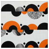 Abstracte aansluitingen 02 - Oranje Stof (Swatch)