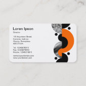 Abstracte aansluitingen 02 - Oranje Visitekaartje (Achterkant)