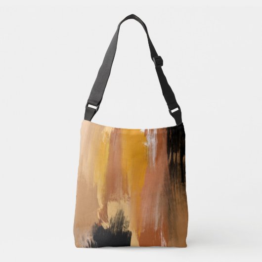 Abstracte aardbodem crossbody tas (Voorkant)