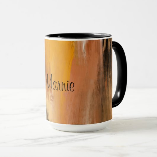 Abstracte aardbodem mok (Voorkant rechts)