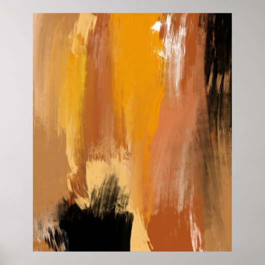 Abstracte aardbodem poster (Voorkant)