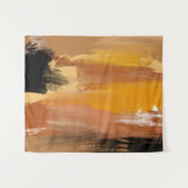 Abstracte aardbodem wandkleed (Voorkant (horizontaal))