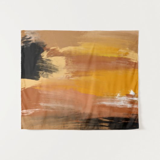 Abstracte aardbodem wandkleed (Voorkant (horizontaal))