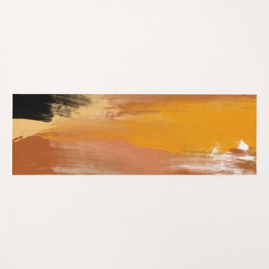 Abstracte aardbodem yogamat (Voorkant (horizontaal))