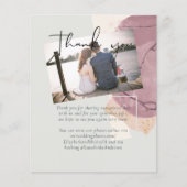 Abstracte aarde foto dankkaart (Voorkant)