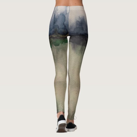 Abstracte Aarde-Leggings Leggings (Achterkant)