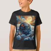 Abstracte aarde t-shirt (Voorkant)